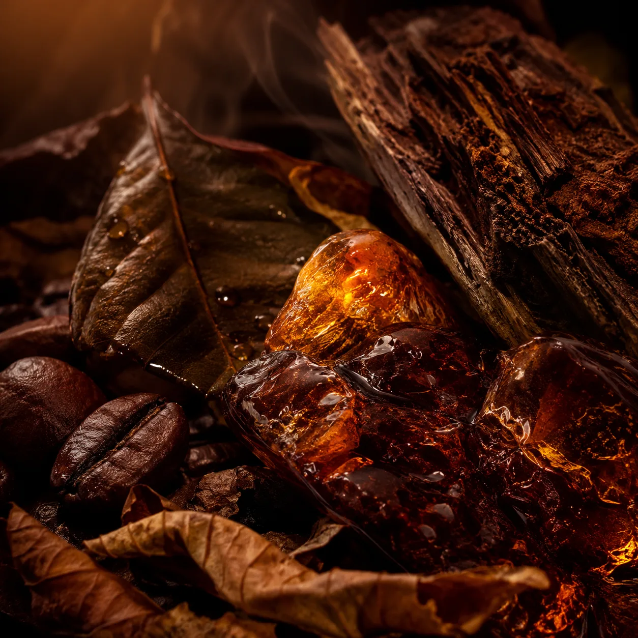 Feuilles de caféier fraîches, hauts plateaux du Kaffa, Éthiopie