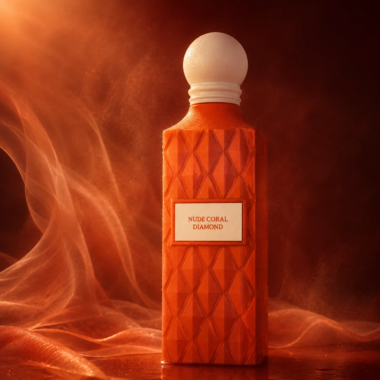 Flacon Nude Coral Diamond Ibraq, détail